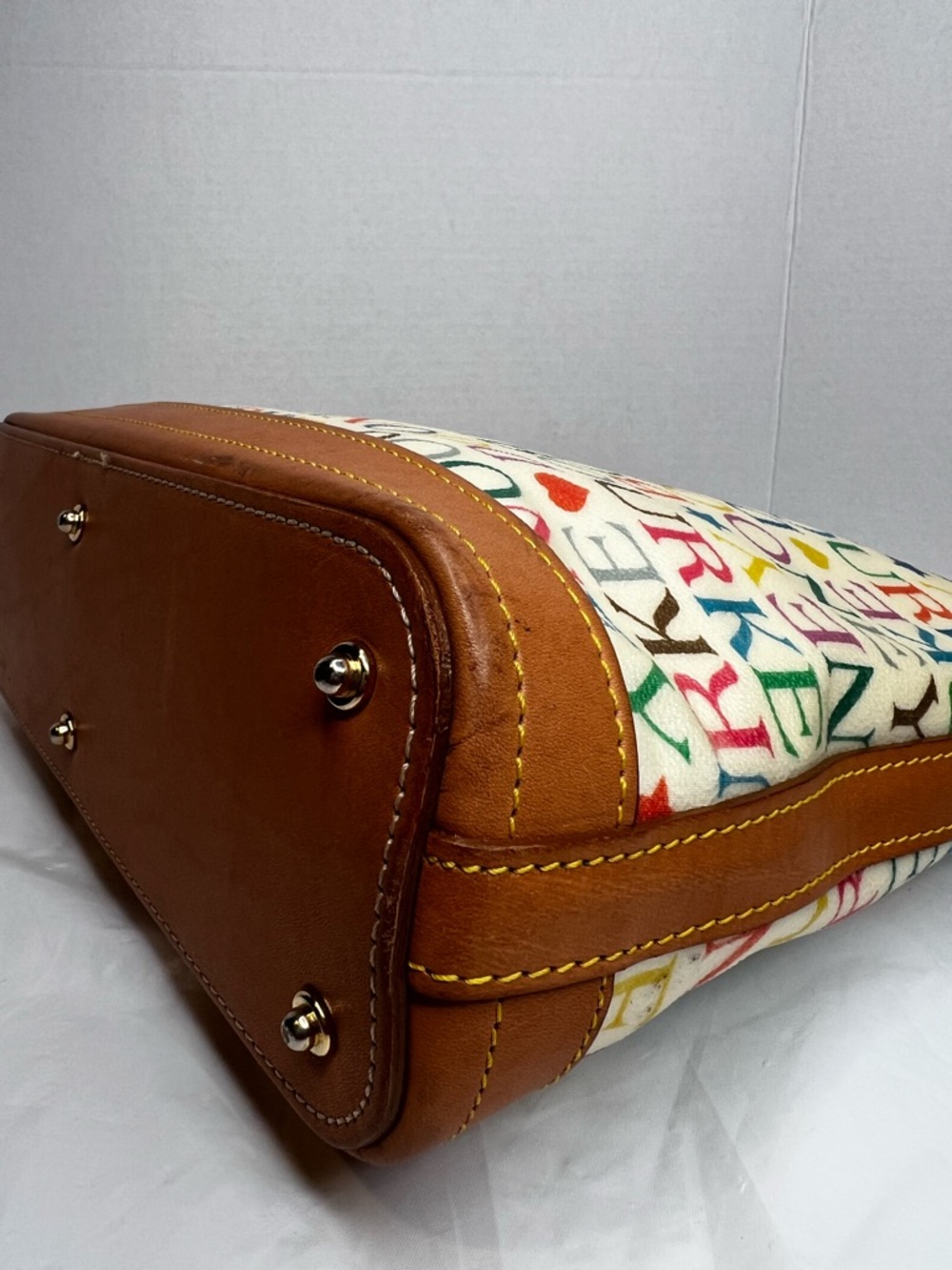 Dooney Bourke Women's Vintage Y2k Rainbow Monogram Serial No. A0142423 - Picture 14 of 15